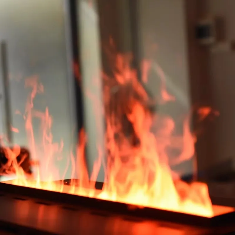 【Best-selling】Fireplace Indoor Wall Mount Electric Fire Place Heaters 3D Realistic Artificial LED Flame