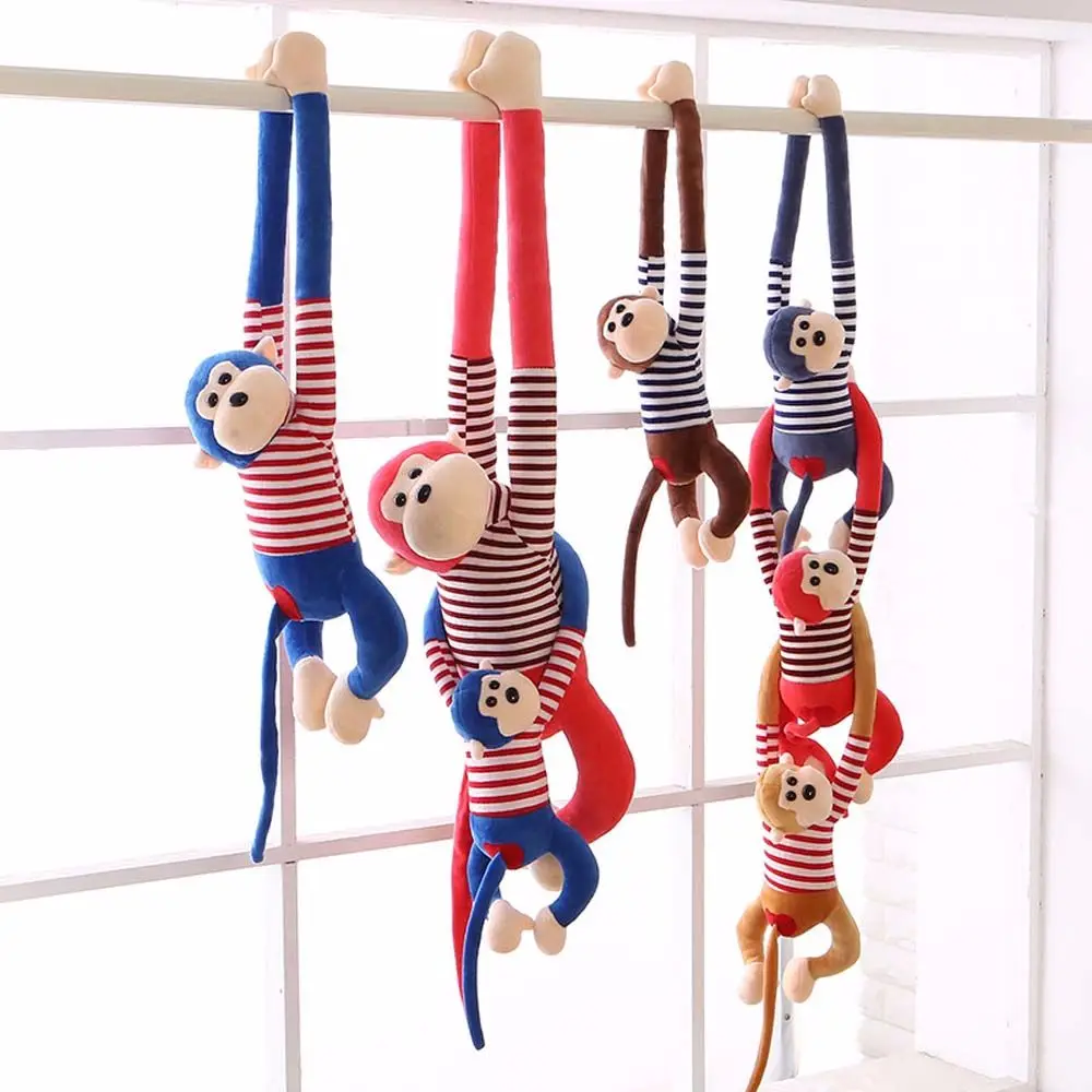 Kawaii crianças presentes decoração de casa algodão animal boneca macaco braço longo macaco brinquedos de pelúcia brinquedos de pelúcia boneca