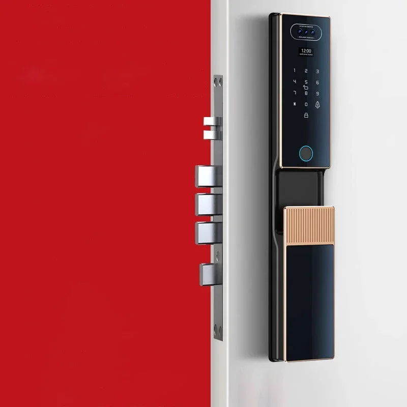 V80 3D Face Recognition Smart Door Lock Fingerprint Password IC Card WIFI APP Remote Control Home Security Gate Electronic Lock