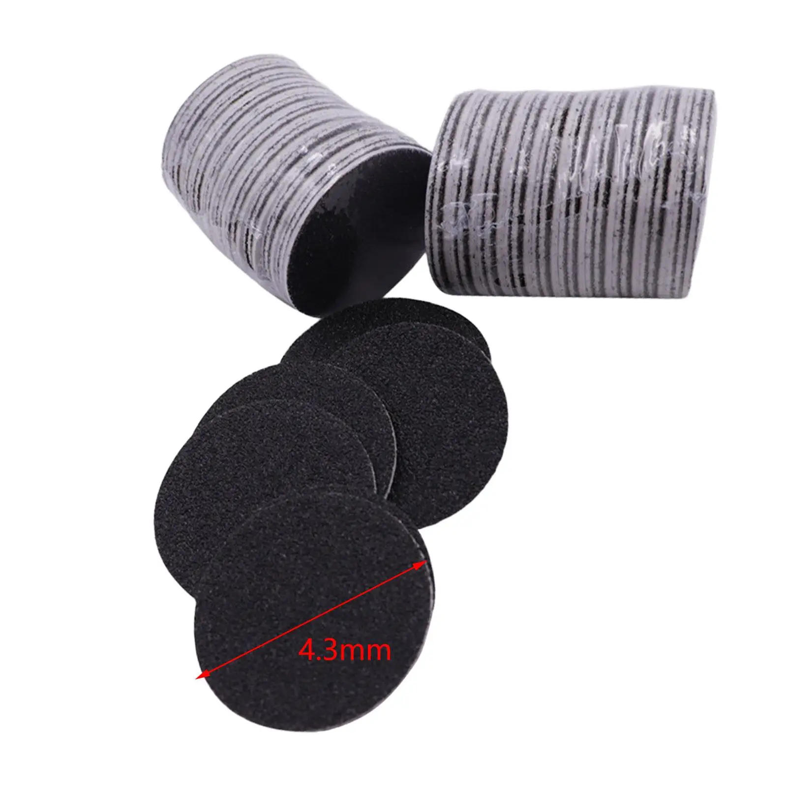 2-6pack 60 Pieces Sandpaper Disk Pad Feet Care Replaceable Sandpaper Discs Women