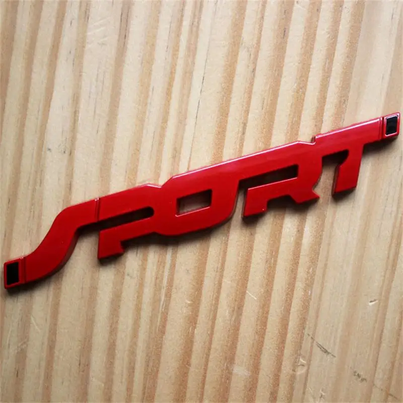 Insignia de emblema deportivo de moda, pegatina de guardabarros de maletero de coche, calcomanía de decoración, 1 unidad