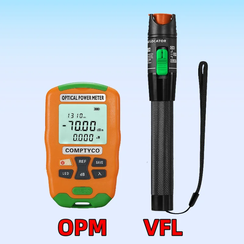 

Мини-Измеритель оптической мощности (-70-+ 10 дБм OPM) и Визуальный дефектоскоп (1/10/20/30/50/мВт VFL)