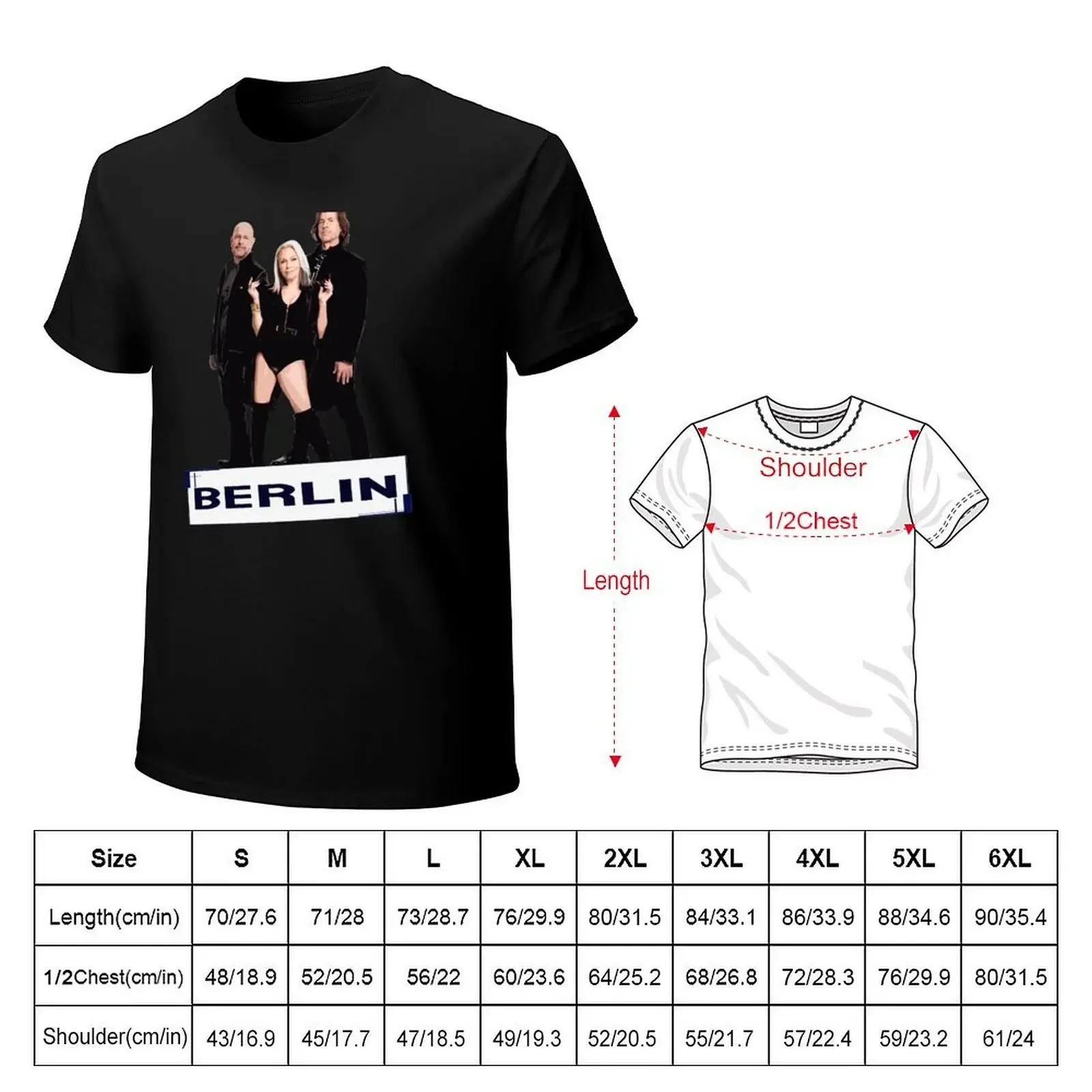 The Berlin T-Shirt plain kawaii clothes oversized Men's clothing