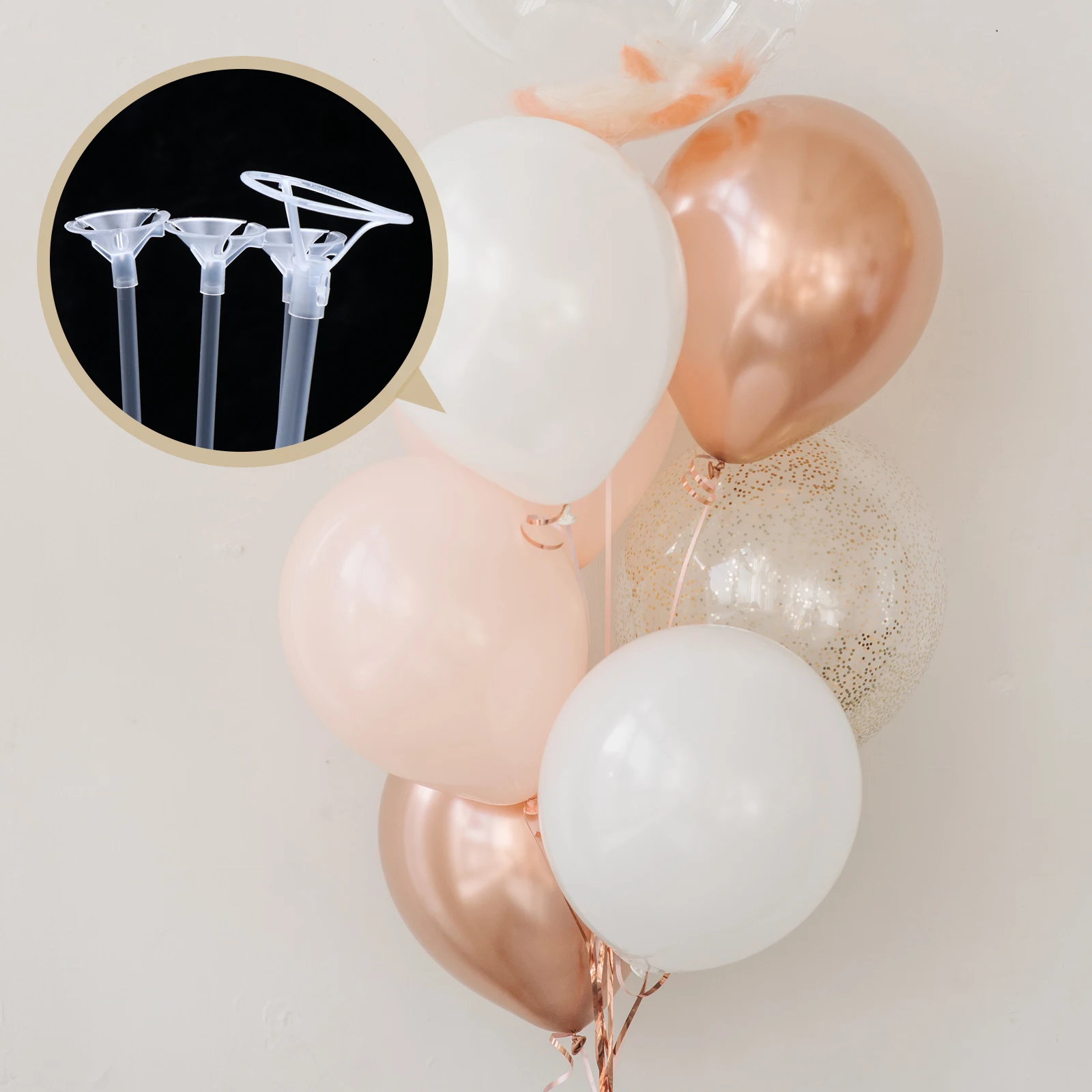 

2 set Balloon Stand Floor Rack Decorative Display Shelf For Party Wedding Birthday Scene Decor Balloon Fixing Support Accessory