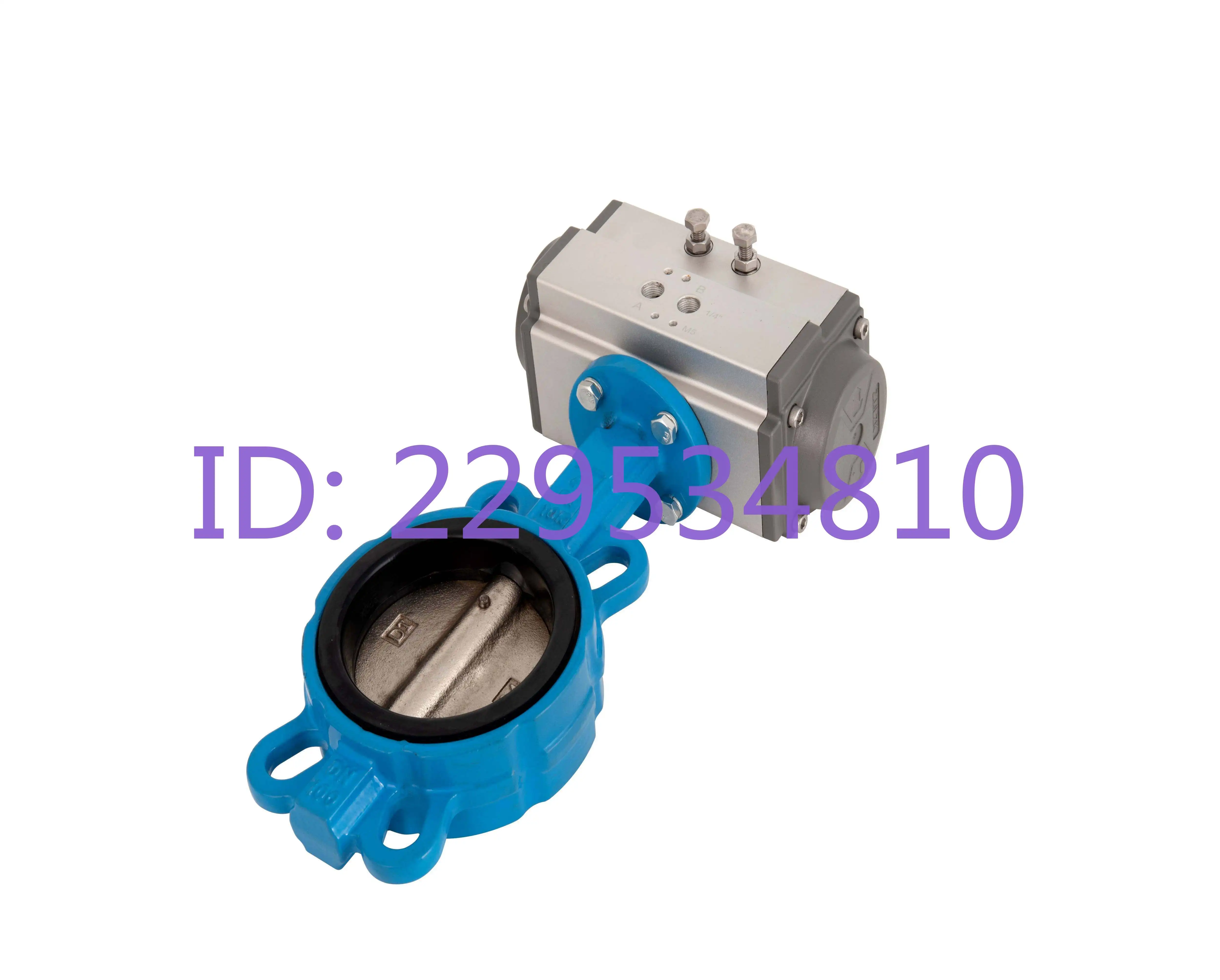 Pneumatic butterfly valve Pneumatic clamp D671X-10Q stainless steel soft seal regulating valve ductile cast iron