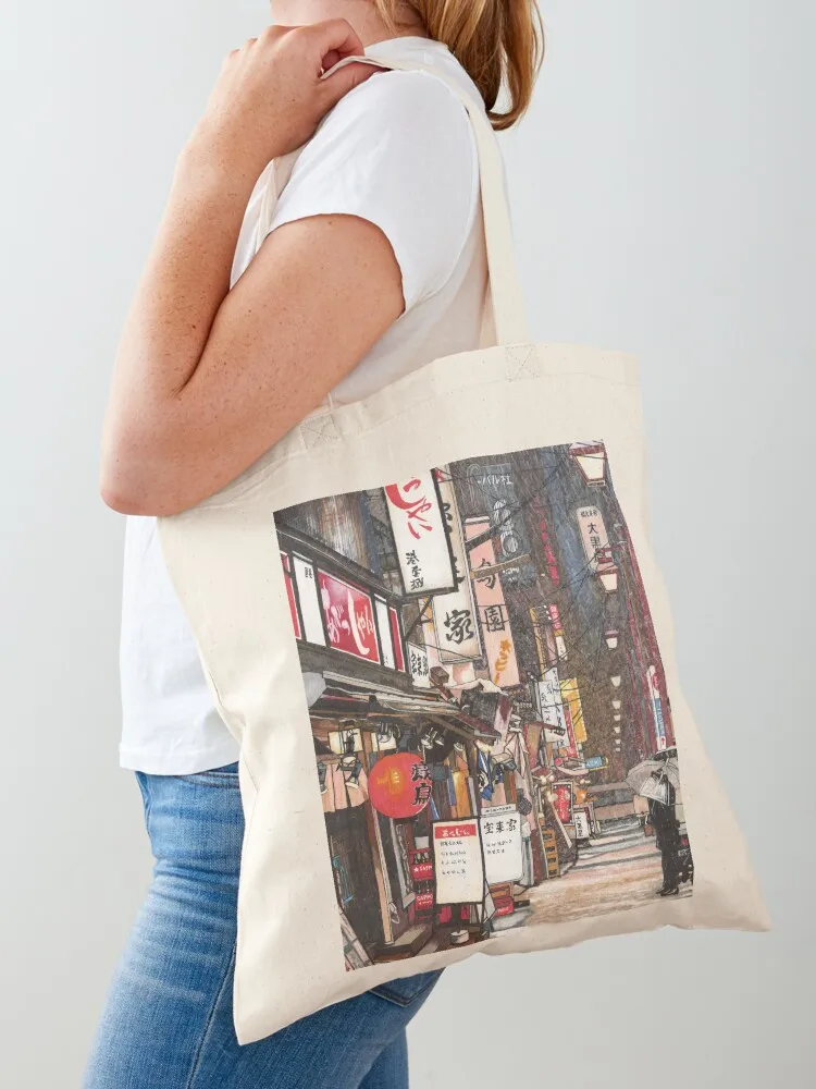 

Lights in the Snow Tote Bag Women's shopper tote bag custom Cloth bag custom canvas