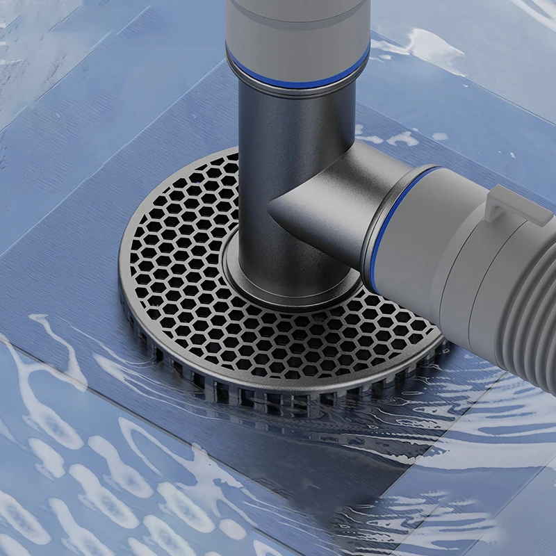 غسالة استنزاف الأنابيب الطابق استنزاف مشترك الحمام أنابيب الصرف إزالة الروائح الكريهة ومجفف مضاد للتدفق غطاء خاص ثلاثي الاتجاهات #5