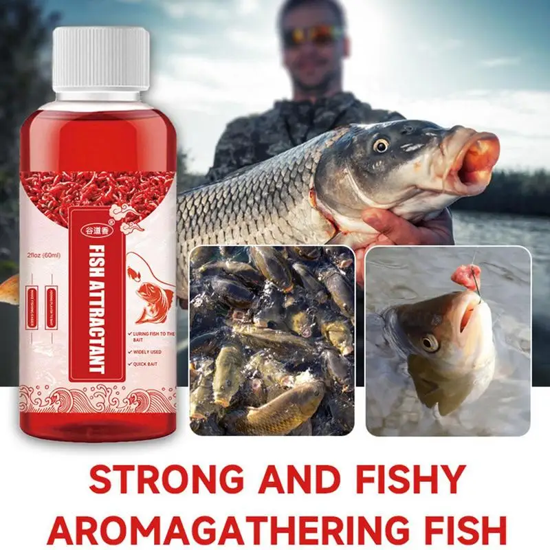 

Strong Fish Attractant Concentrated Red Worm Liquid Fish Bait Additive Liquid Blood Worm Scent Fish Bait Fishing Accessories