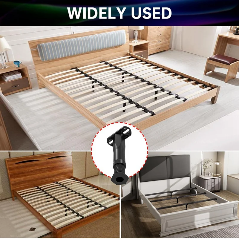 4PCS Adjustable Bed Frame Support Legs ( 8.3In-14.5In), Frame Center Slats Heavy Support Leg,For Frame/Sofa/Chair/Table Durable