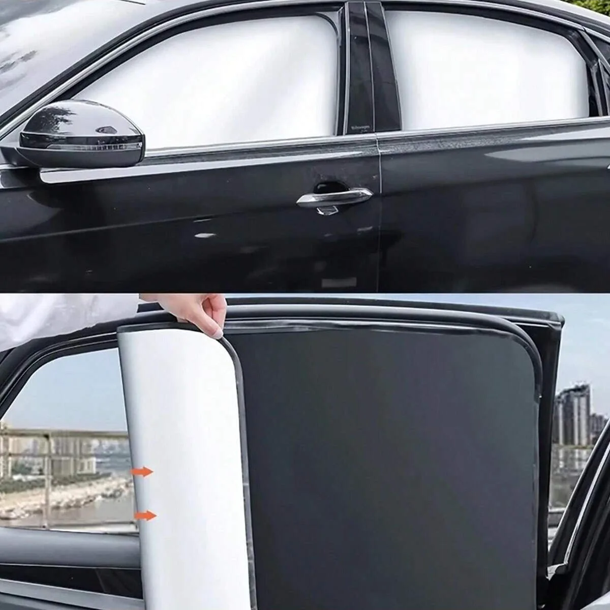 Universal Magnetic Curtain 4 Piece Set for Car Cooling Privacy Protection Car Sun Visor Auto Accessories