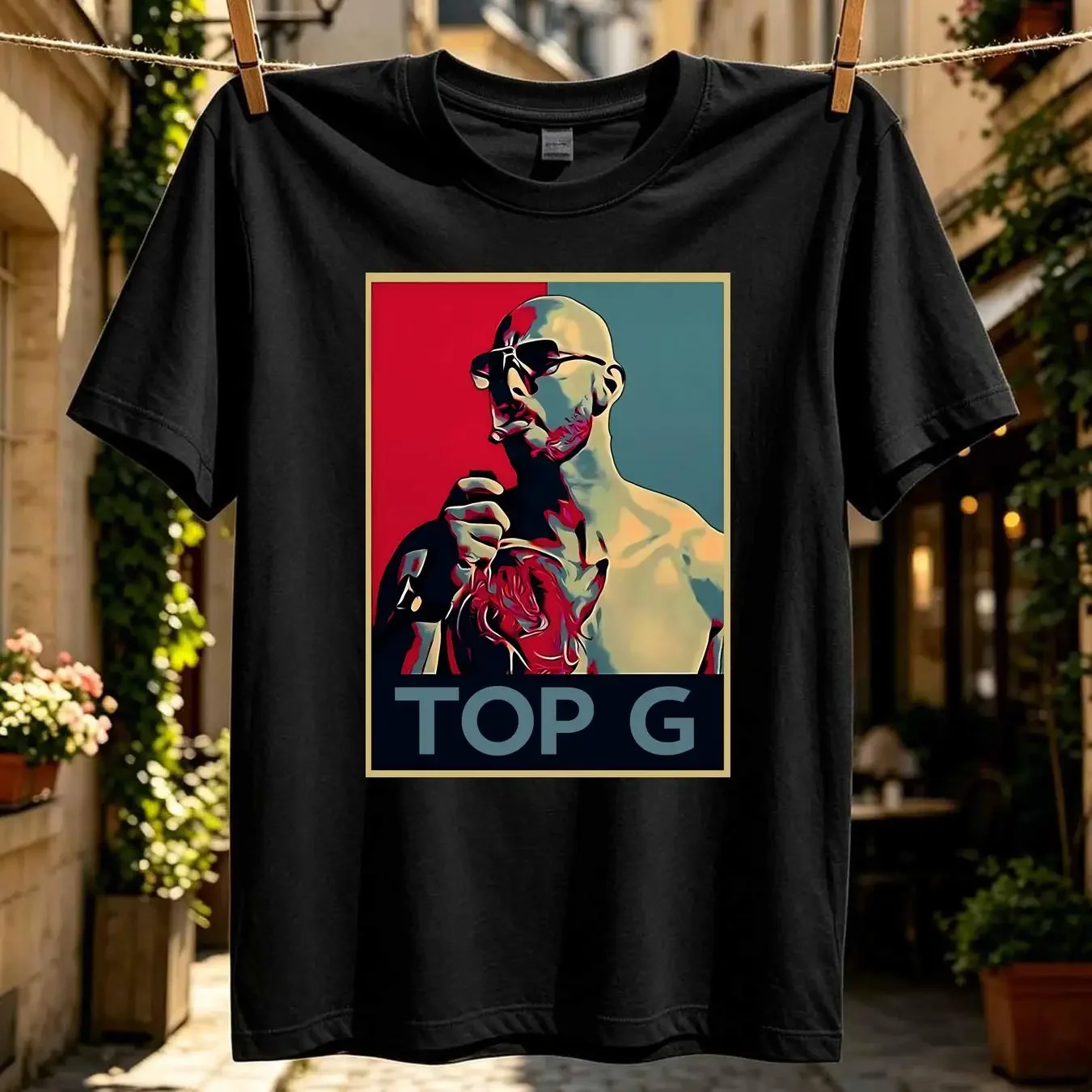 washed T Shirt Andrew Tate TOP G Hope Parody vintage Washed fashion Unisex Casual graphic streetwear homme Soft