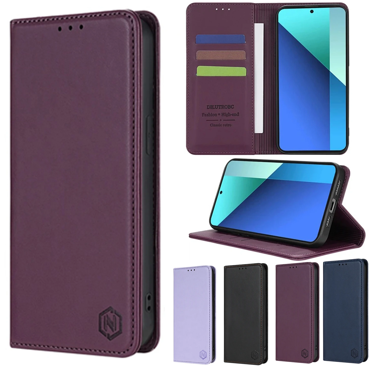 

Wallet Skin Strong Magnetic Card Slot Flip Phone Leather Case For Samsung Galaxy A05s A06 A13 A14 A15 A16 A34 A35 A53 A54 A55