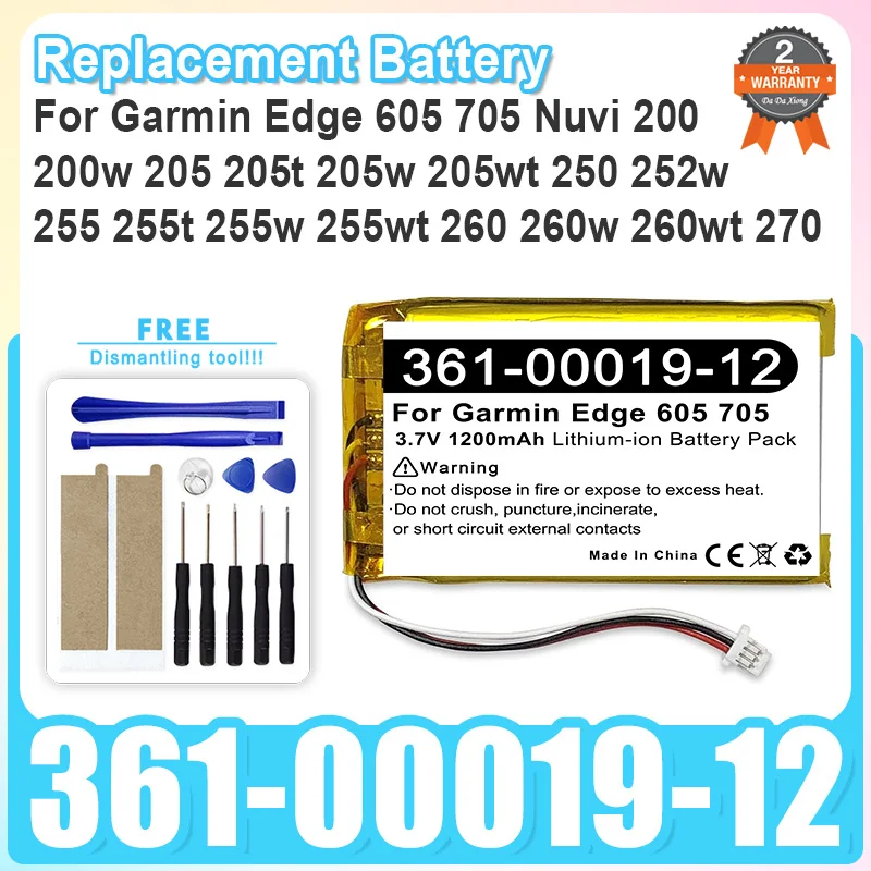 Сменный аккумулятор для Garmin Edge 605 705 Nuvi 200 200 Вт 205 205 Вт 205 Вт 205 Вт 250 252 Вт 255 255 Вт 255 Вт 255 Вт 260 Вт 260 Вт 270