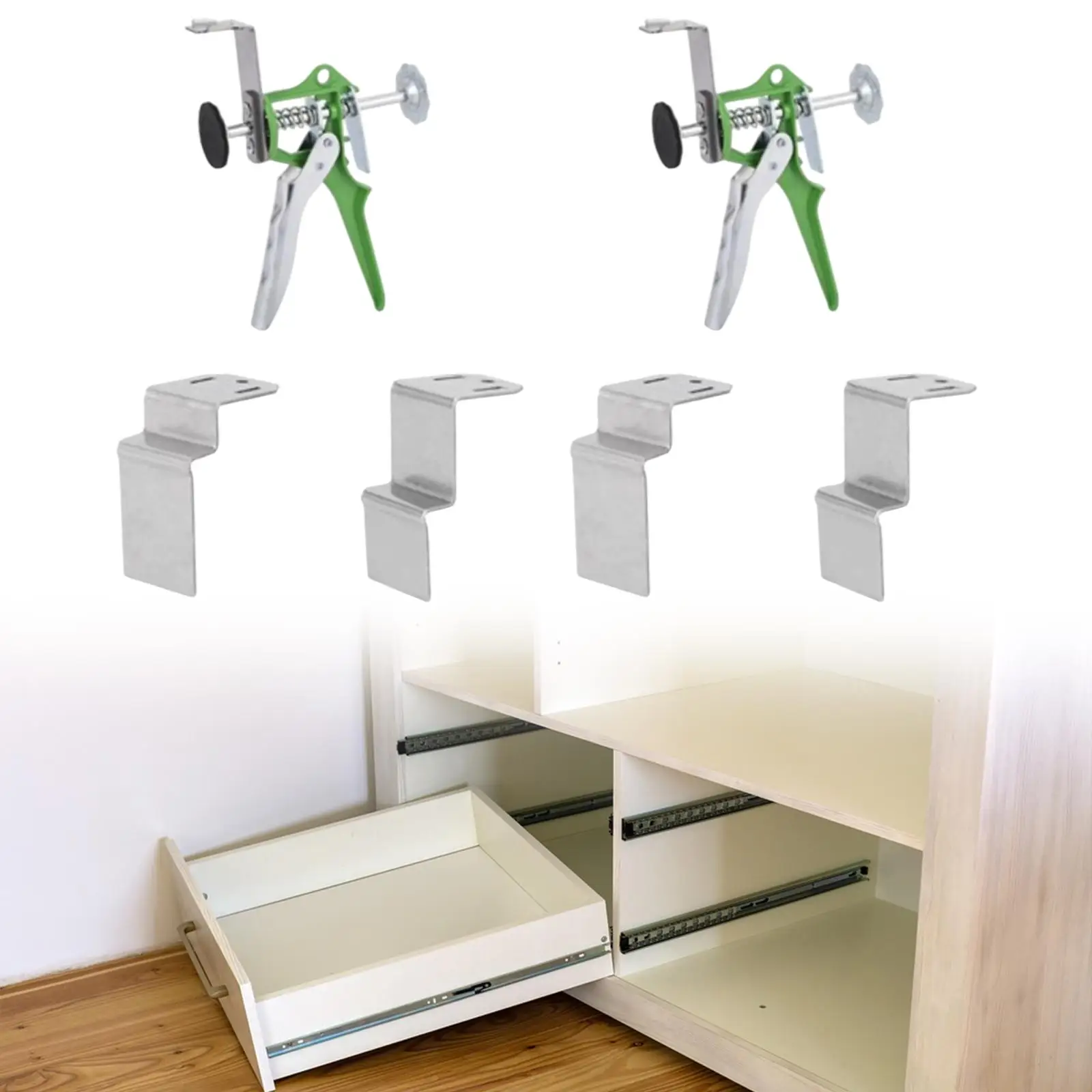 

2x Drawer Front Installation Clamps Labor Saving Efficient Comfortable Grip