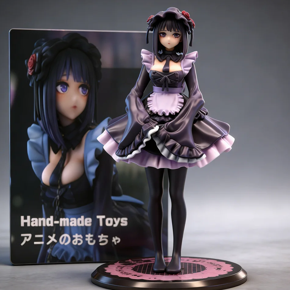 Figura de Anime My Dress-Up Darling, Kitagawa Marin con Traje de Sirvienta Negra, Figura de Acción Shizuku Kuroe, Modelo Coleccionable