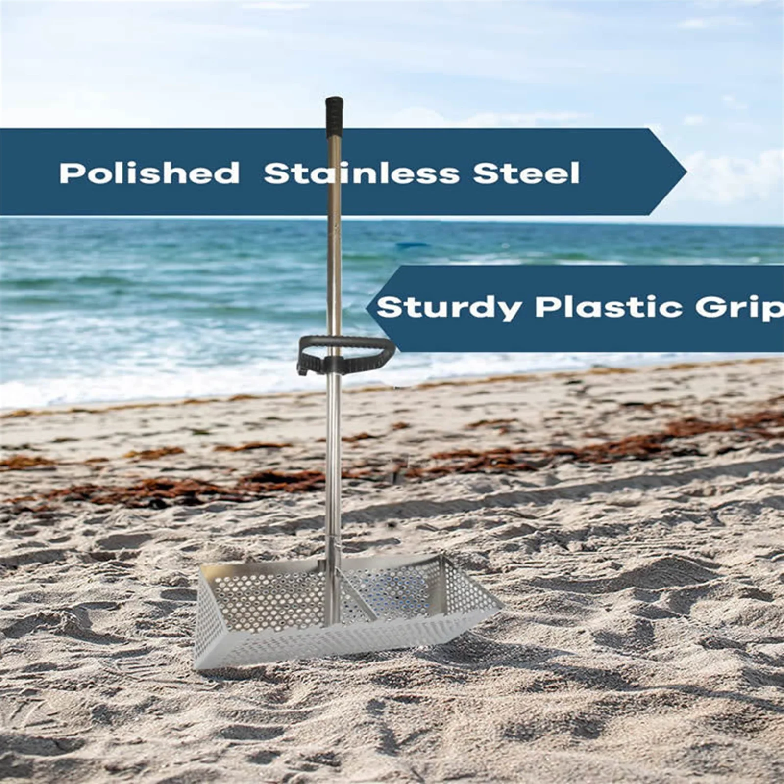 Alat Penggali Pasir Lipat untu - Treasure Hunting Shovel Digging Tool ulasan dan harga