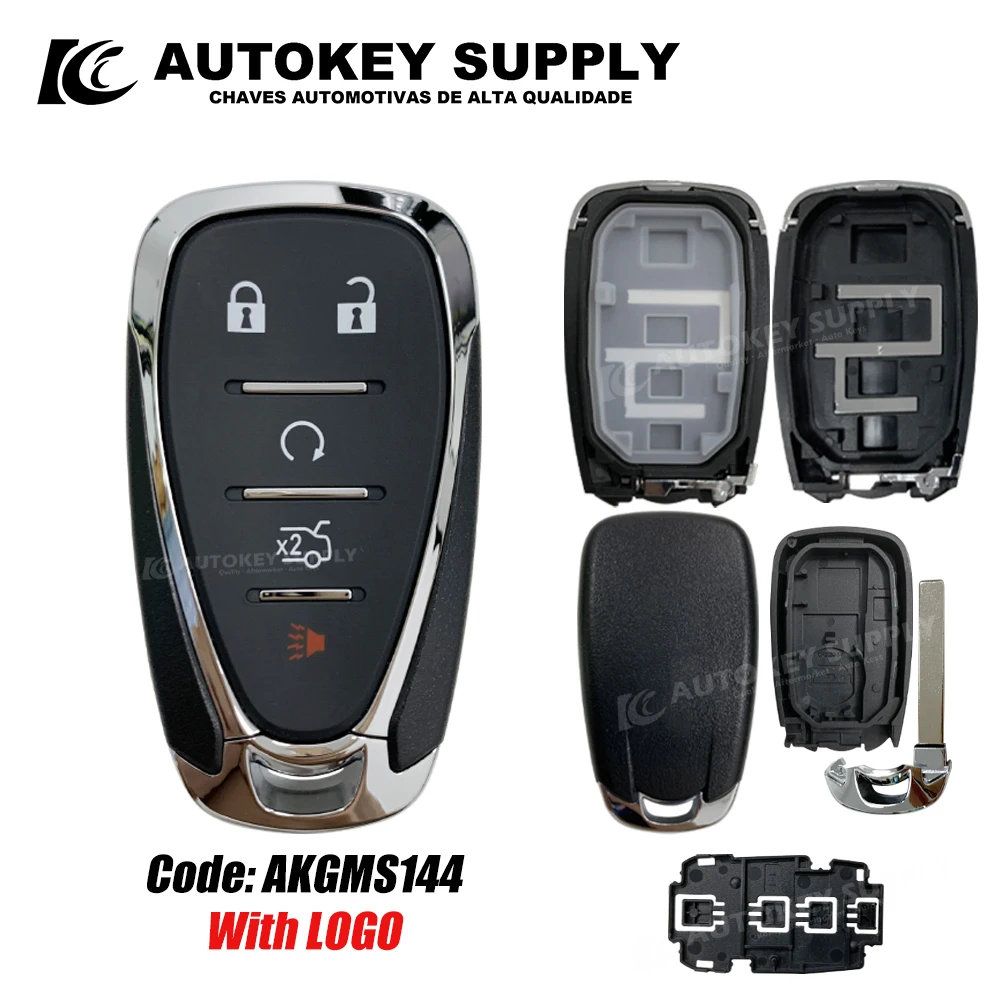 ForChevrolet Smart Card Key Shell 2 2 + 1 3 4 5 pulsanti auto/SUV con Logo Autokeysupply