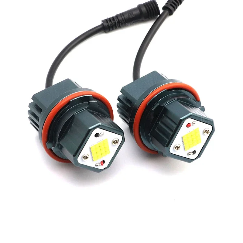 160W LED Angel Eyes Light  Ring Headlight Canbus For BMW E39 E53 E60 E61 E63 E65 E66 E87 525i 530i Xi 545i X3 M5 X5