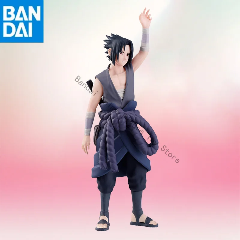 

in stock Original Genuine BANDAI NAMCO BANPRESTO NARUTO Shippuden PANEL SPECTACLE Uchiha Sasuke PVC 13cm Figure model toy gift