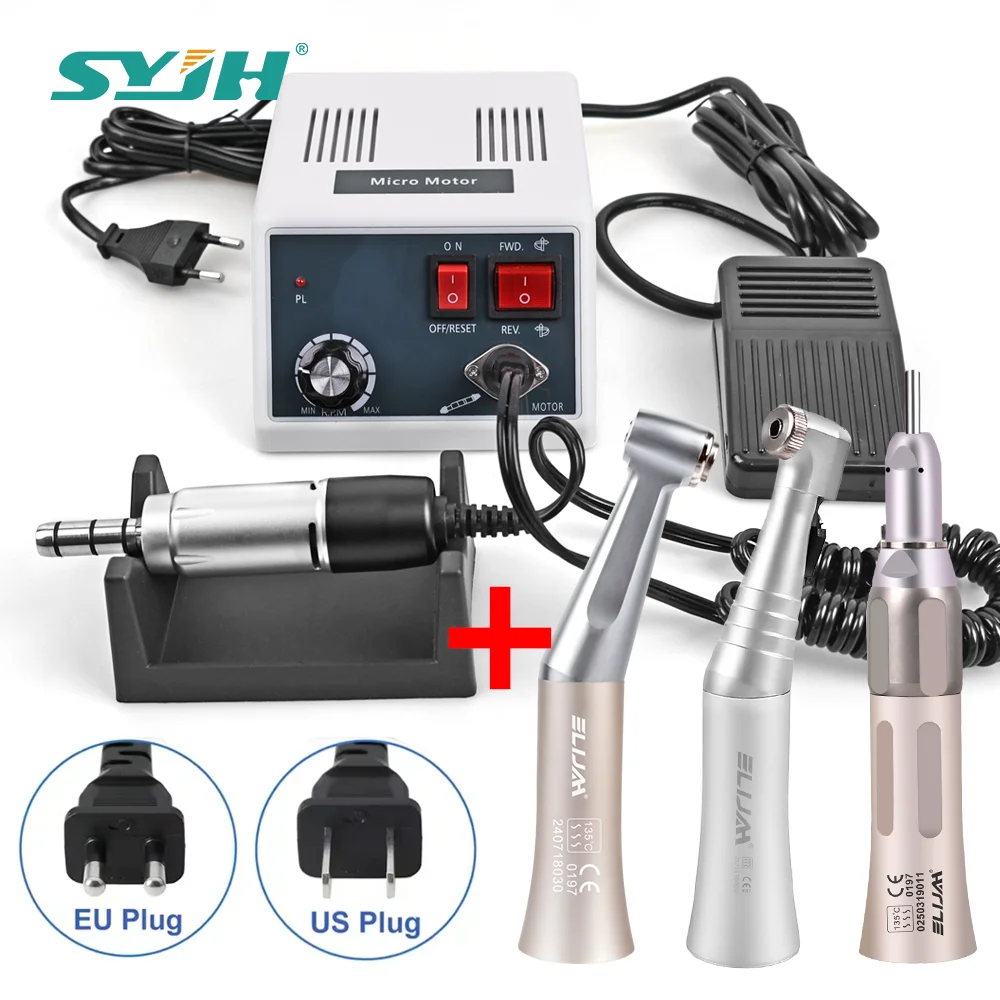 Dental Micromotor Motor Polishing Machine E-Type 35000 RPM With FX Series Low Speed Handpiece for Polishing Grinding Teaching