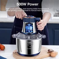 5L Stainless Steel Electric Meat Grinder Large Capacity Multifunctional Food Chopper Vegetable Slicer Blender for Home Kitchen 2