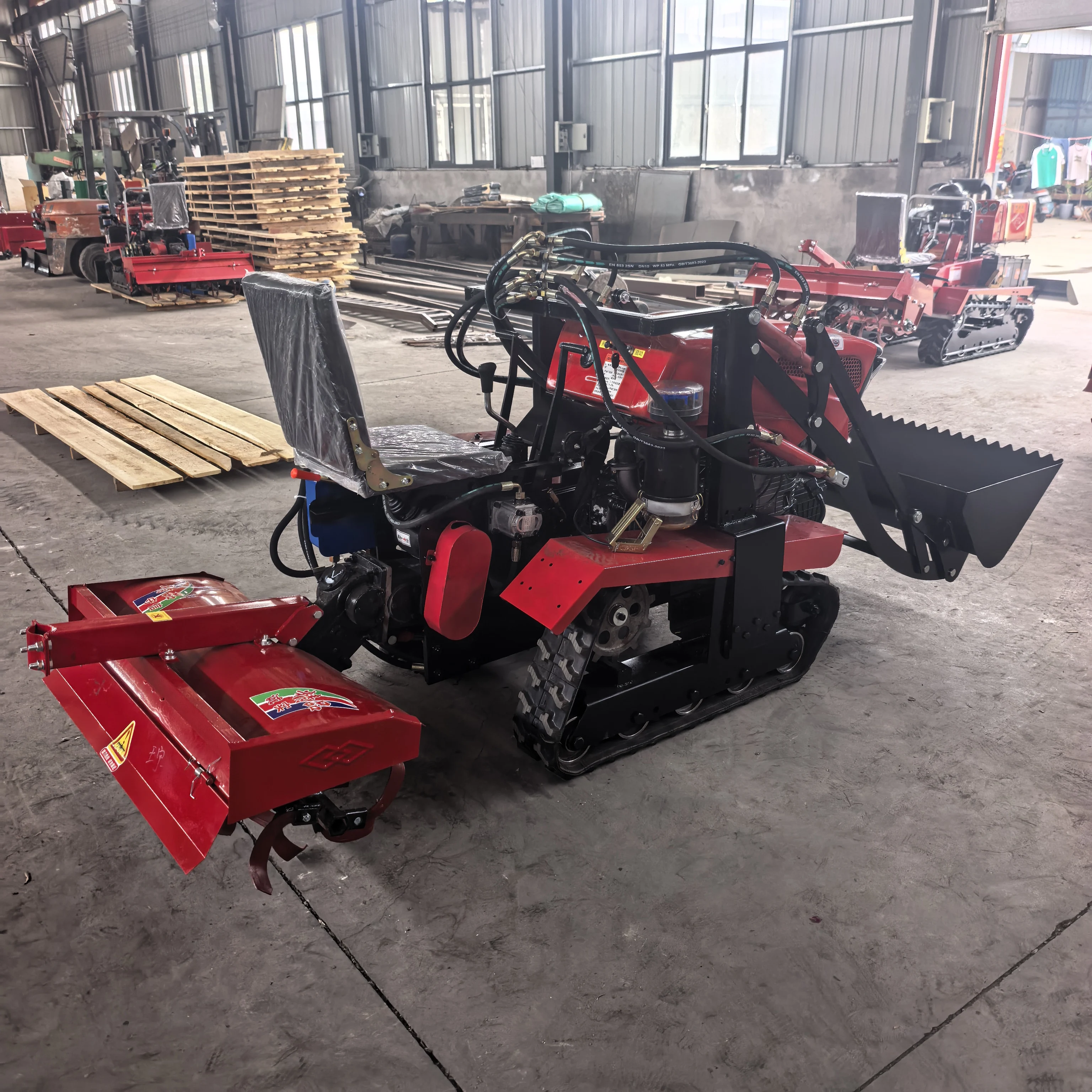 Trator Mini de Borracha 25HP 3 - Agriculture Farming Work avaliação e preço
