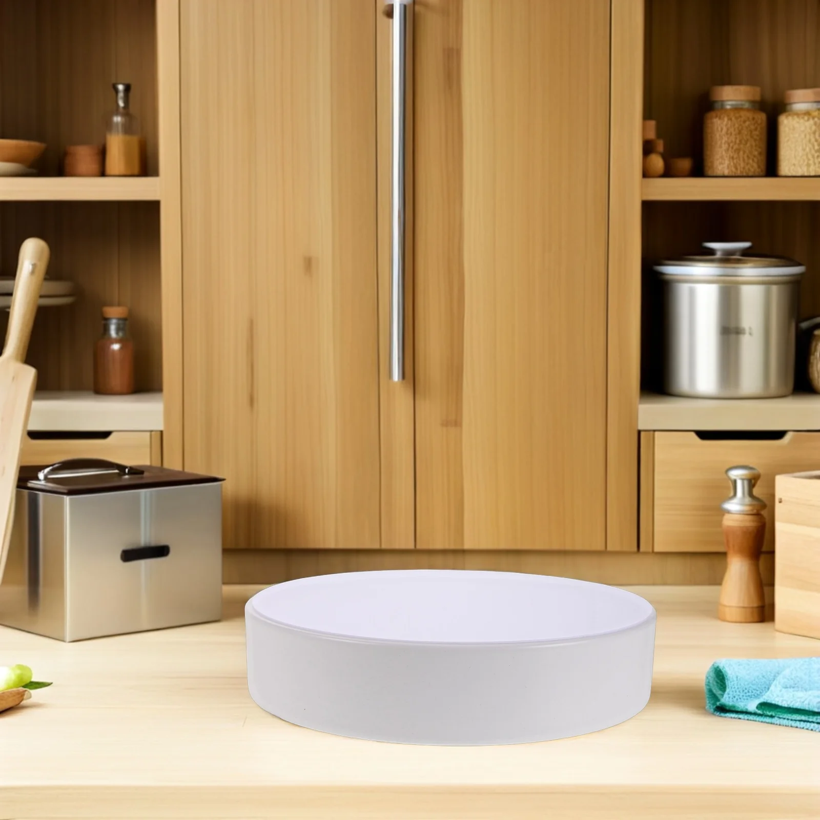 

9Inch Round Flat Ceiling Light Shade White Plastic Modern Nordic Lamp Cover For Kitchen Office Bedroom Conference Flush Mount