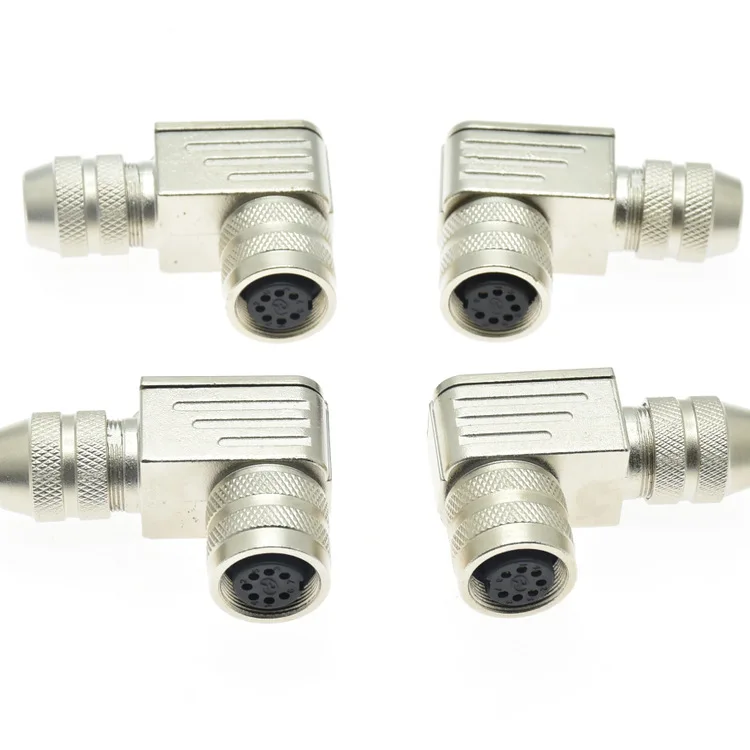 

M16-7P elbow female connector C091D waterproof connector M16 elbow aviation plug 2-14P connector