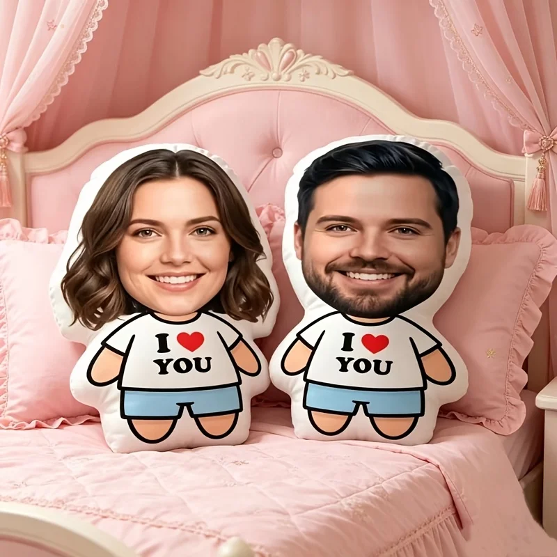 Custom Photo Couple Pillows - 