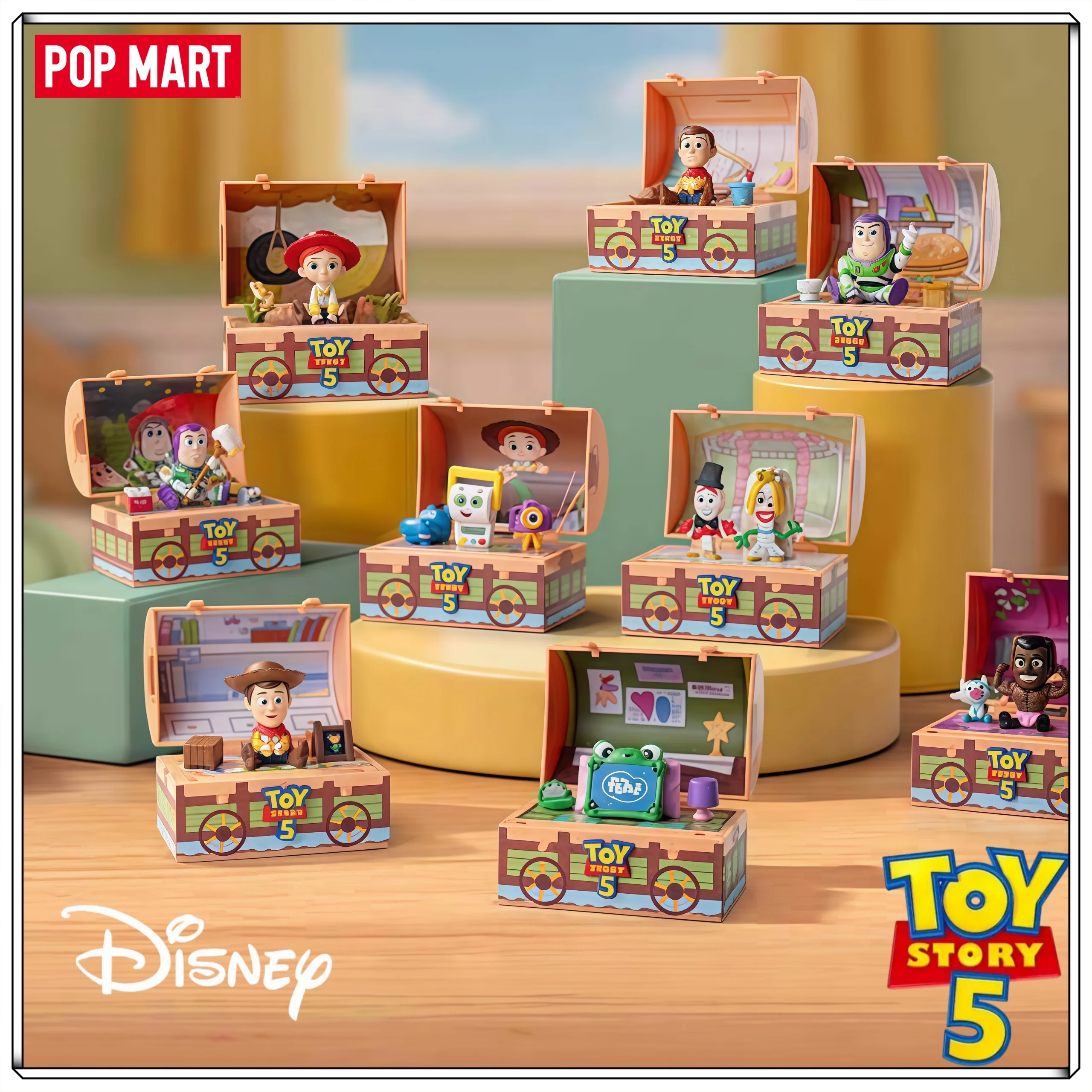 Genuine Popmart Disney Pixar Toy Story 5 Blind Box Buzz Woody