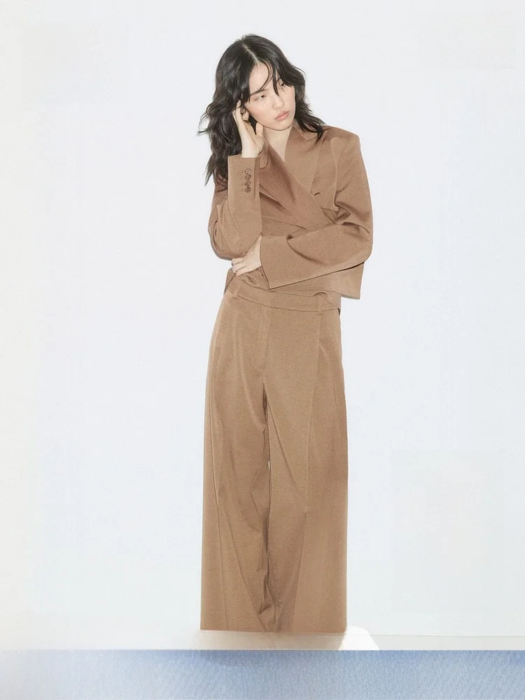 

Женские зимние брюки H&M 2880, полиэстер, вискоза, шерсть, спандекс, официальные брюки, удобный крой, профессиональный вид