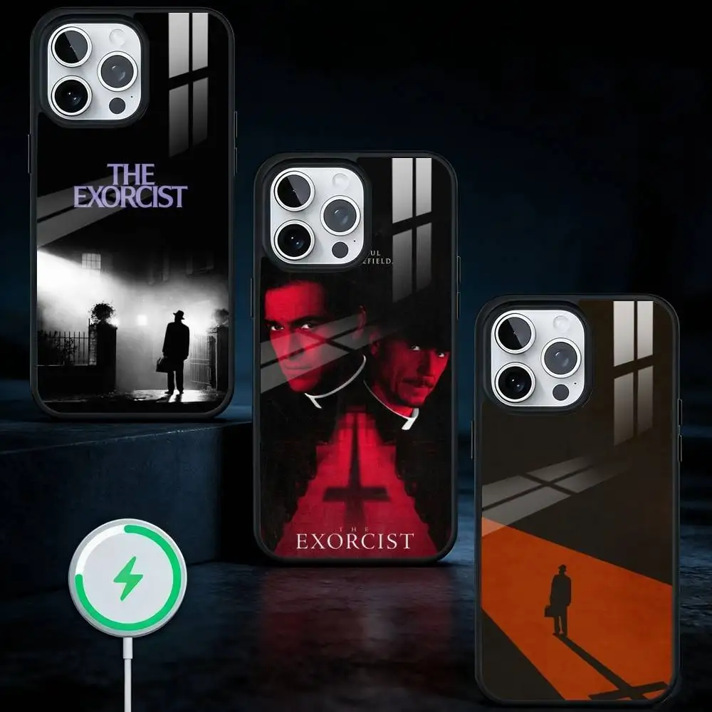 

T-The E-Exorcist Horror Movie Phone Case For iPhone17,16,15,14,13 Plus,Pro Max Magnetic For Magsafe Wireless Charging