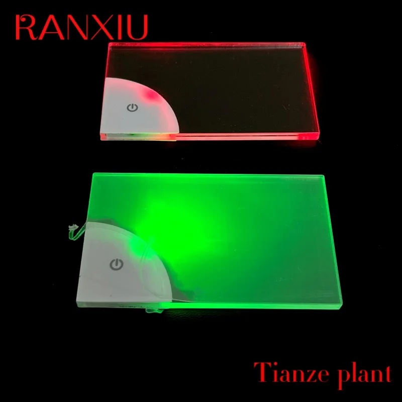Custom New Unique Glow Invitations Luxury Design Business Cards Custom LED Card Holographic Glowing Light Business Cards