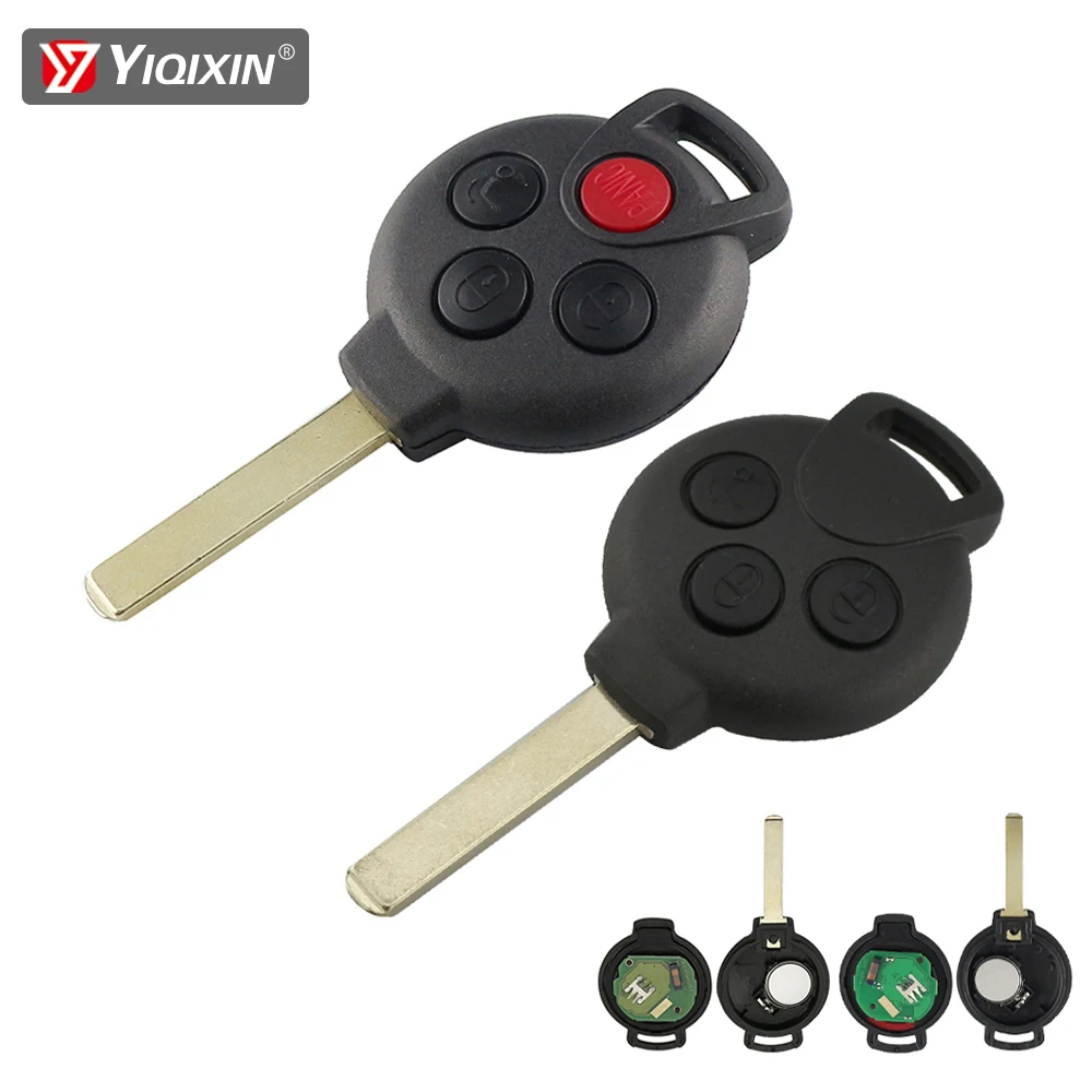 

315/433Mhz Keyless Go Remote Car Key For Mercedes Benz Smart Fortwo 451 City Roadster Cabrio Coupe 2007-2013 ID46 Chip 3 Buttons