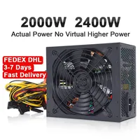 2000W 2400W Bitcoin mining PSU PC Power Supply Computer Mining Rig 8 GPU ATX ETC RVN Coin 12v 4 pin power supply