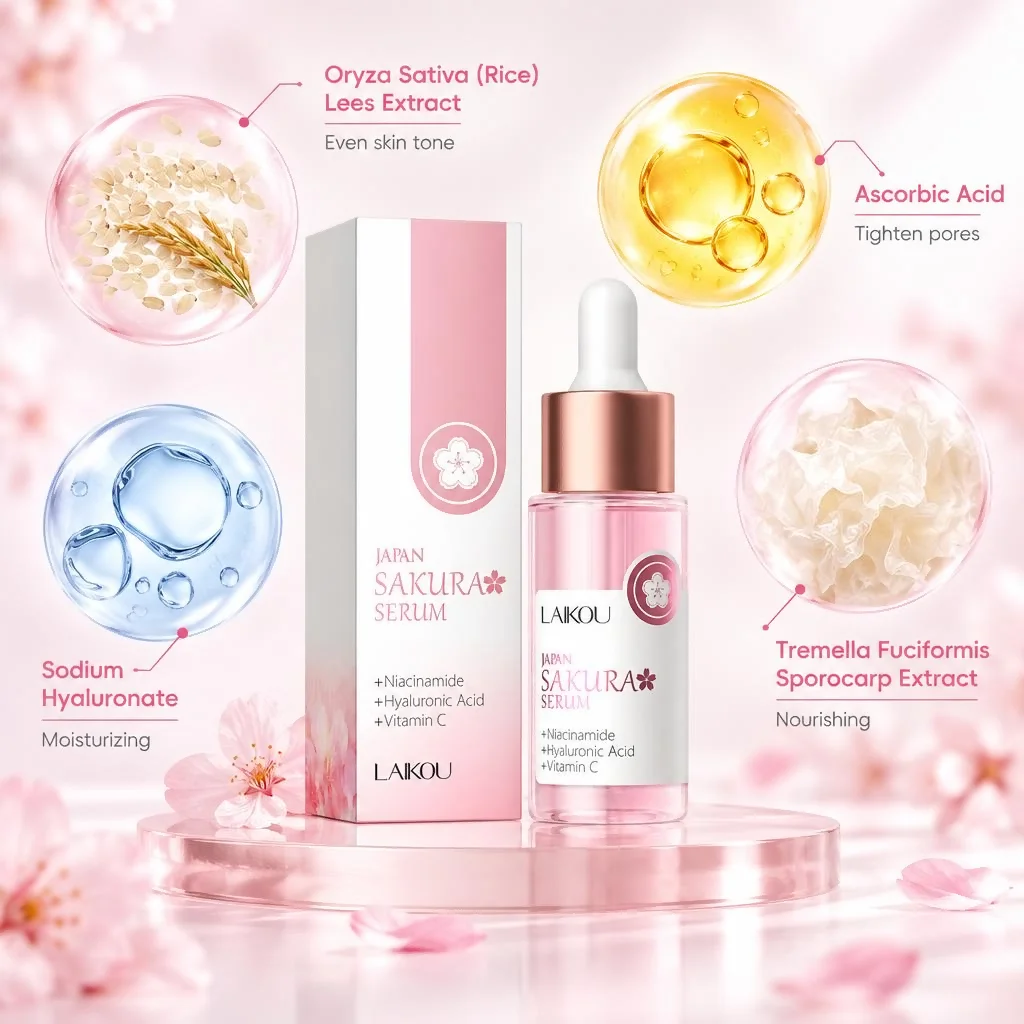 Sakura Facial Serum Niacinamid - Niacinamide Pore Shrinking Essence recension och pris