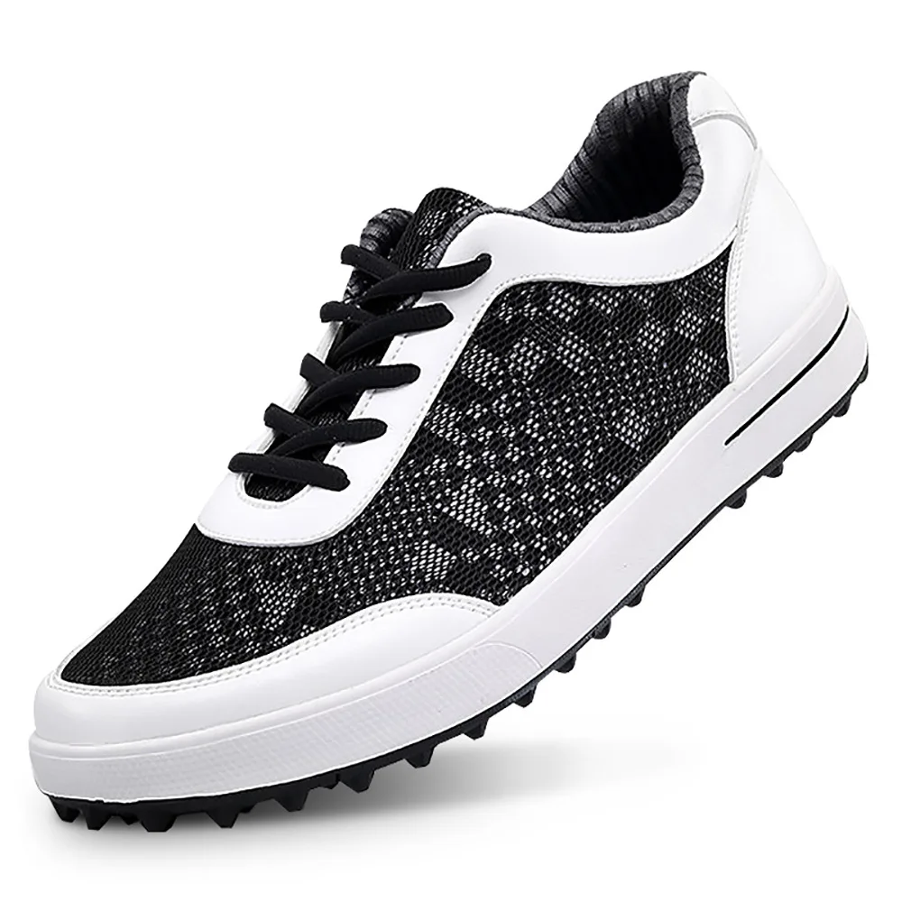 

PGM Mens Golf Shoes Breathable Mesh Golf Shoes Men Anti-slip Spikesless Outdoor Sneakers Men Sport Training Golf Shoes XZ079