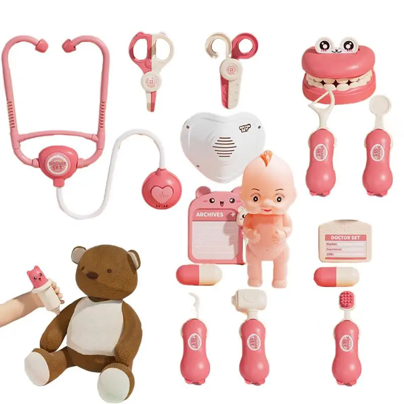 Toy Doctor Kit Doctor Toy Pretend Play Doctor Kit With Stethoscope Real Dentist Playset Role Play Educational Doctor Play Set