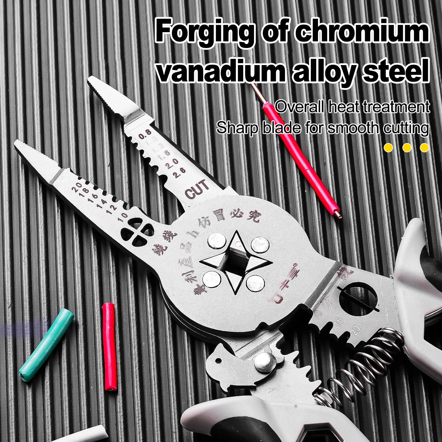 Multi-functional Crimping Wire Stripper Pliers-Cutter Cable Wire Crimping Electrician Repair Tools Wire Stripper Tool Hand Tools