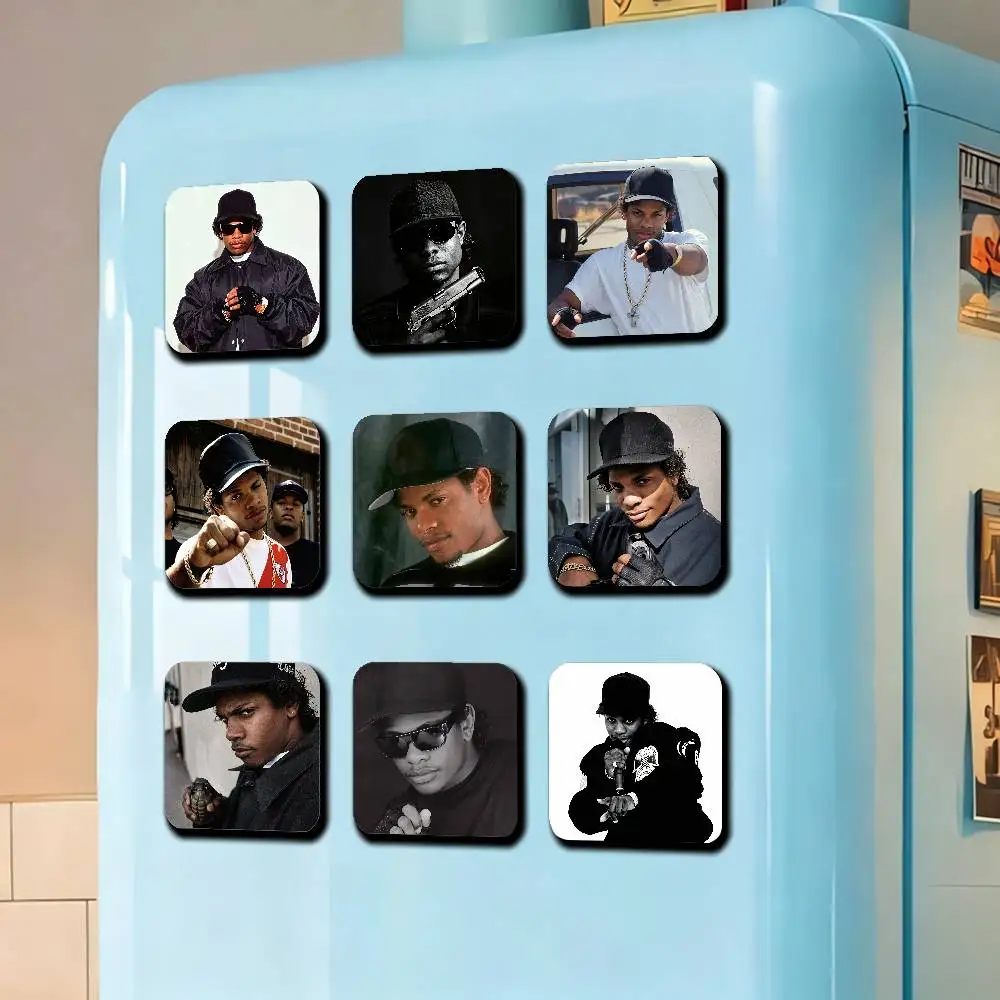 For E-Eazy E Rapper Fridge Magnetic Cards Cover Metal Icebox Cabinet Custom Refrigerator Magnets