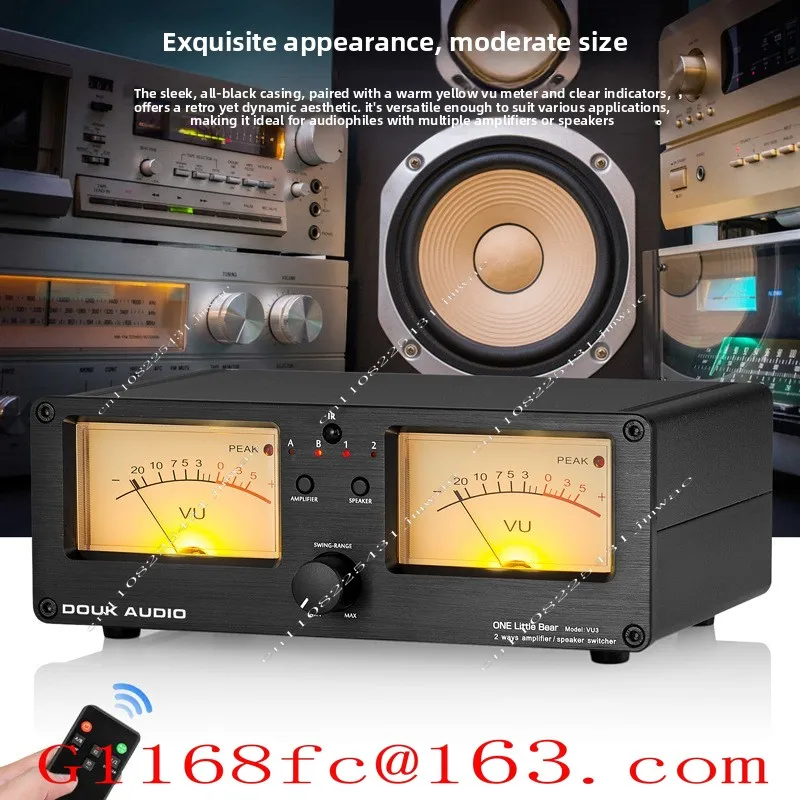 2 in 2 Out Power Amplifier/speaker Selection Switcher Audio Splitter