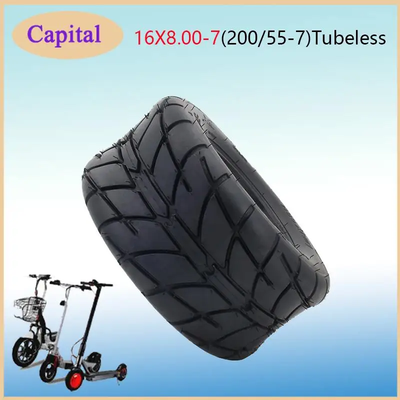

16X8.00-7(200/55-70) Tubeless Tyre " Wheel Hub For Golf Cart Buggy Lawn Mower Snow Plow Quad Bike Wheel Accessories