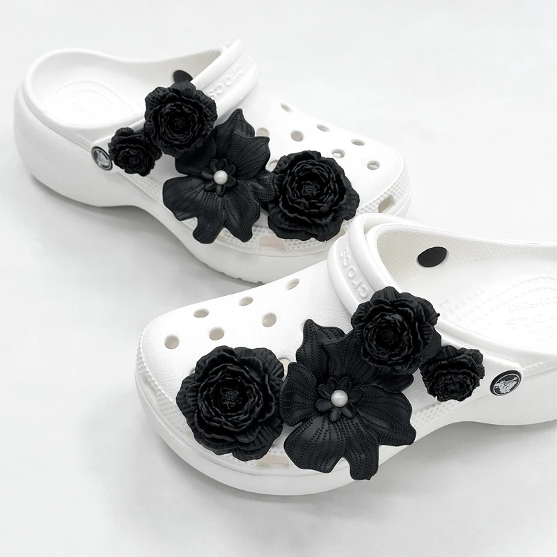 Mode Bloem Parel Schoenbedels Set Damesschoenen Decoratie Verwijderbare schoengesp 1Set