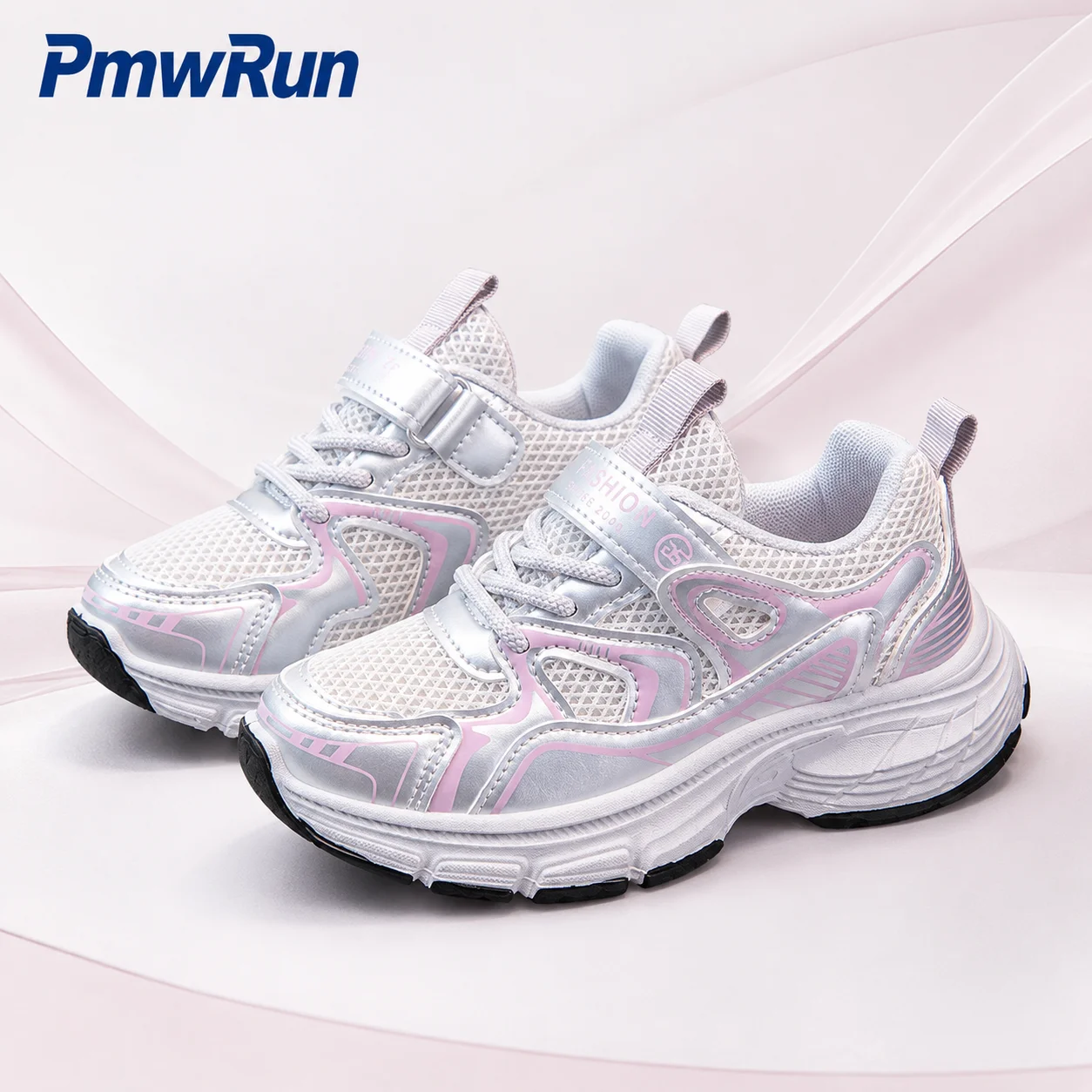 PU Leather Sport Shoes For Children Trend Fashion Teenager Kid's Sneakers Anti-slippery Breathable Boy's Girl's Running Footwear