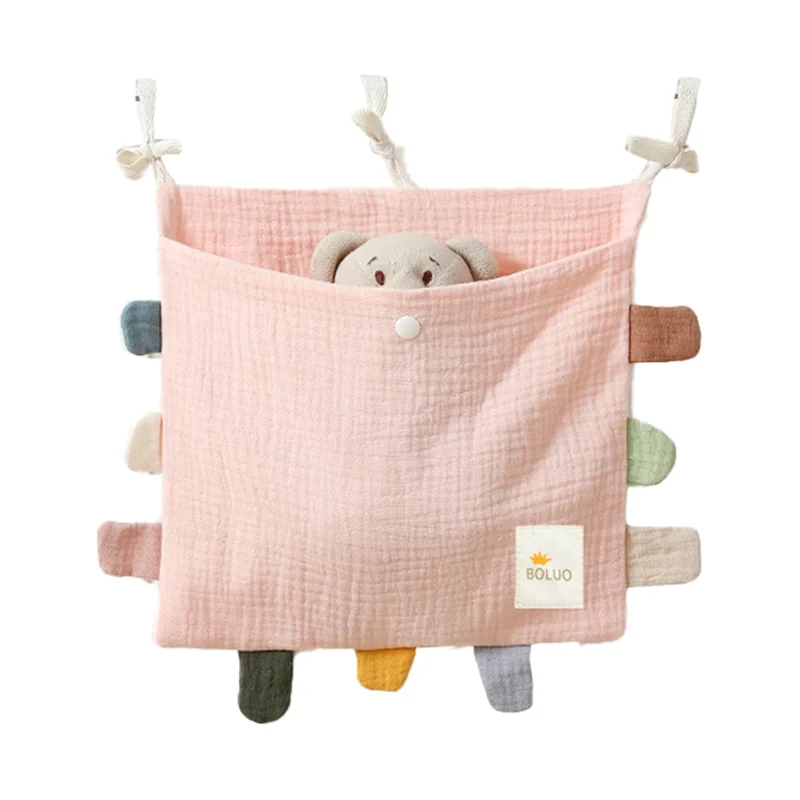 

DELAM-Baby Bed Side Organiser Cotton Bed Storage Bagessentials Storage Bag Baby Hanging Bag For Baby Nappy Clothes