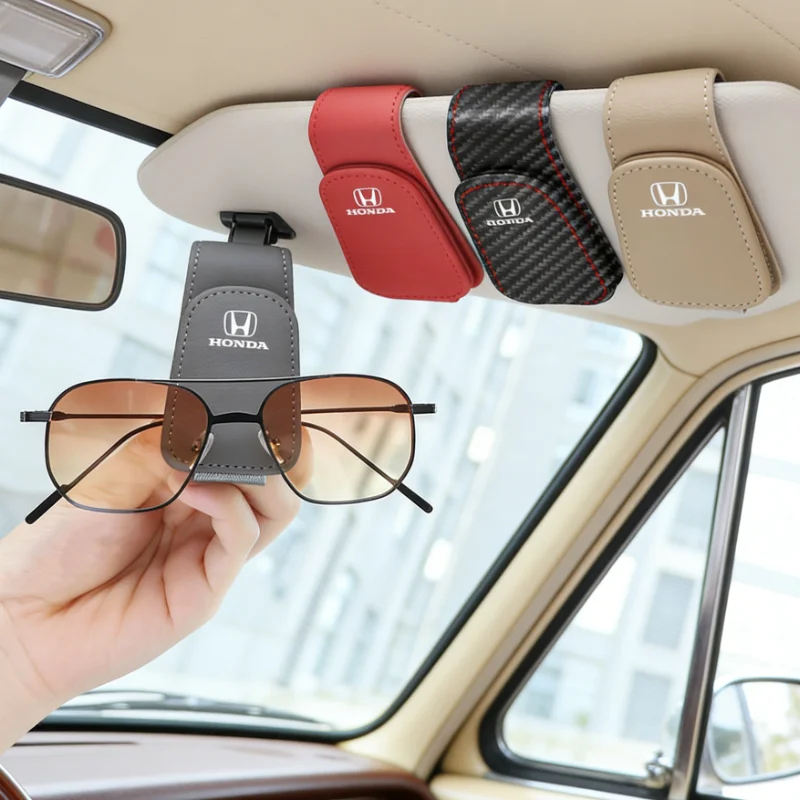 Clip para gafas de coche, soporte para gafas de sol, soporte para identificación de billetes, para Honda Civic FIT CRV Accord Jazz HRV Dio Stepwgn Prelude Insight Odyssey Vezel