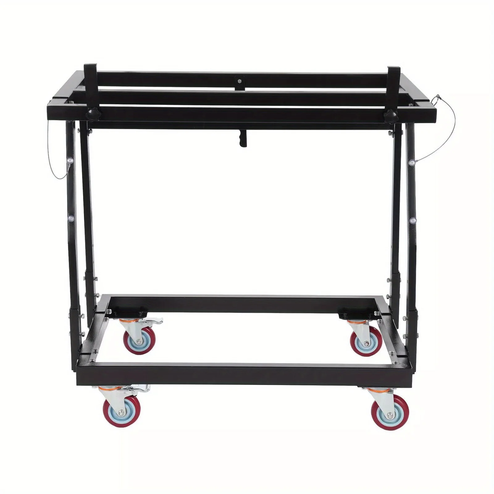 عربة الحوائط الجافة شديدة التحمل 1000 رطل - عربة إمالة ذات 4 عجلات دوارة مع فرامل ورف عرض - متينة ومحمولة للمستودعات