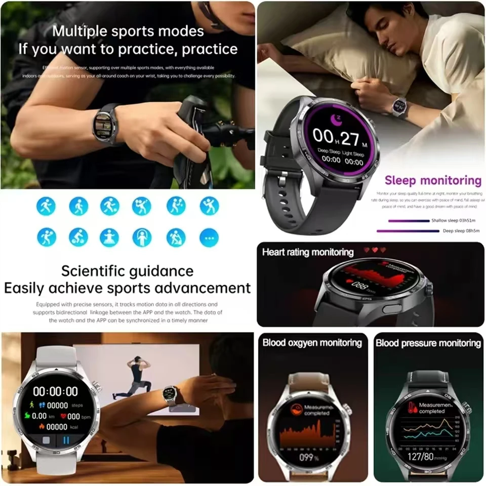 The New Huawei Smart Watc GT5 Pro Smartwatch Xuanji Sensing System Advanced Sports Emotional Health Assistant Long Endurance NFC