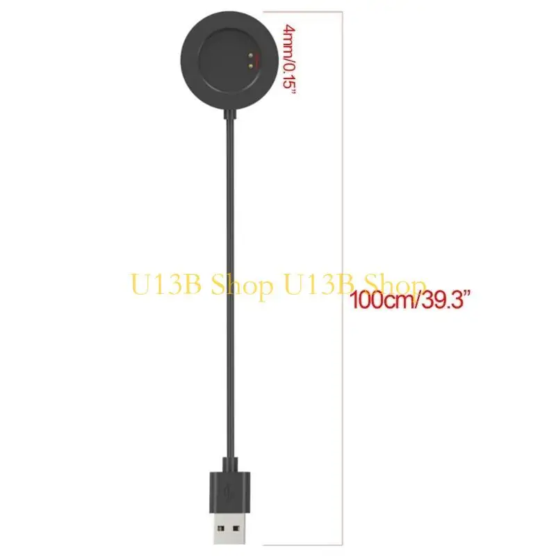 U13B Power Adapter Adapter Cradle Cradle Dock Crackcet Base Rackble, подходящая для Watch 3 SmartWatch Portable-USB, кабель