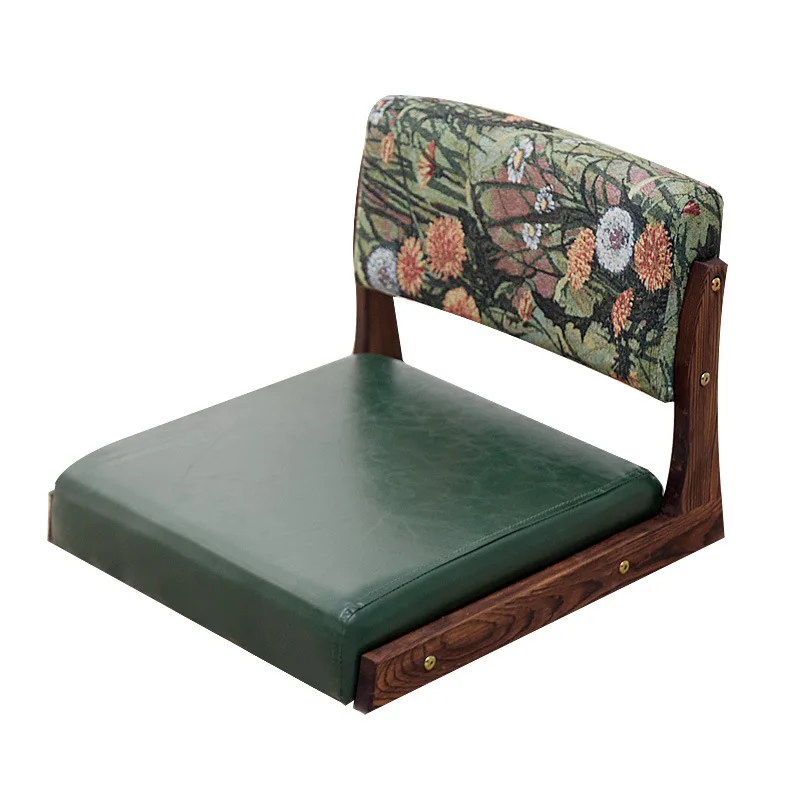 Silla Tatami, asiento de cama, dormitorio, silla perezosa sin patas, taburete, asiento trasero, cojín, ventanal y silla de habit